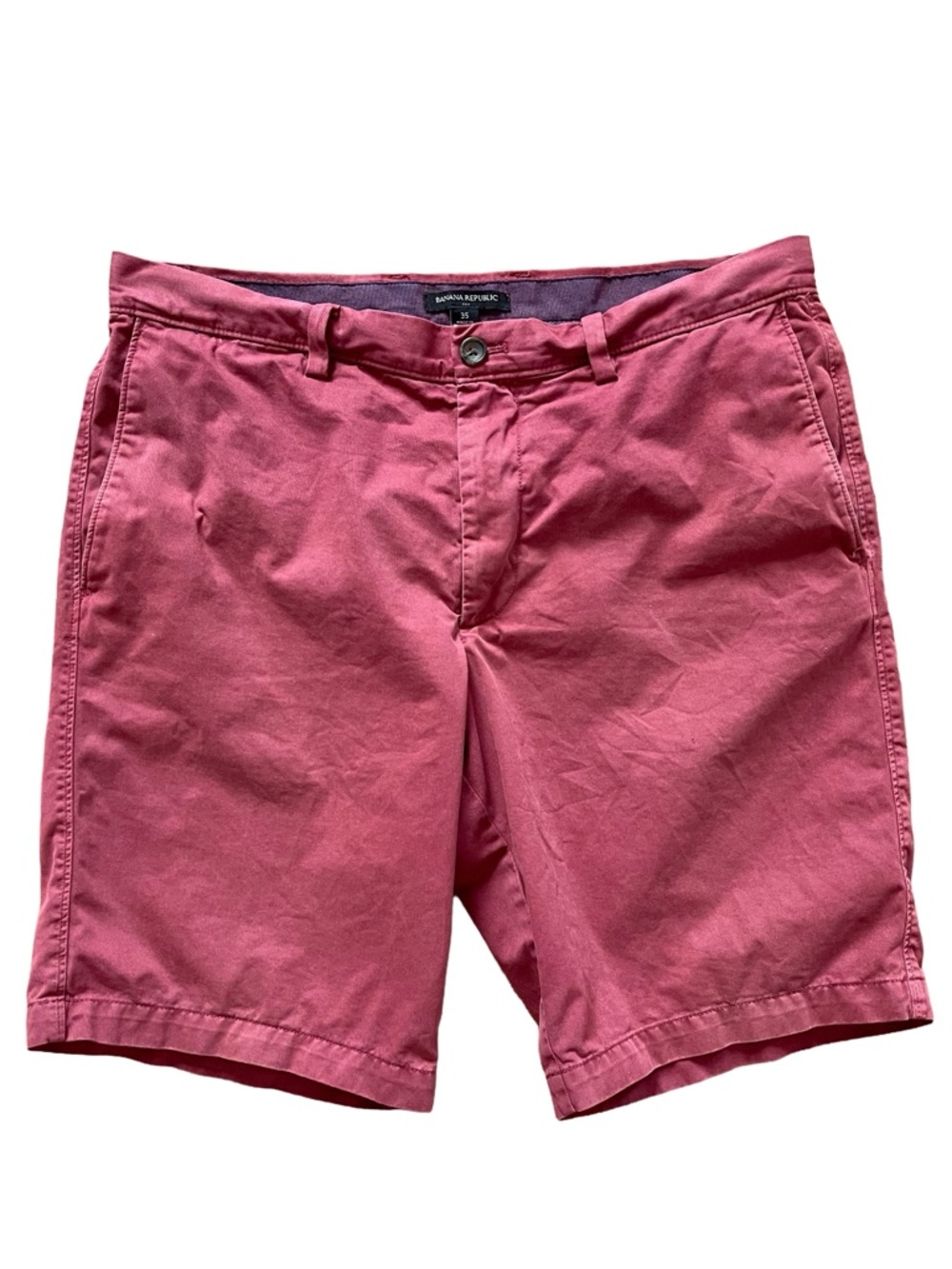 Banana Republic Men’s Chino Shorts - Brick Red - Size 35